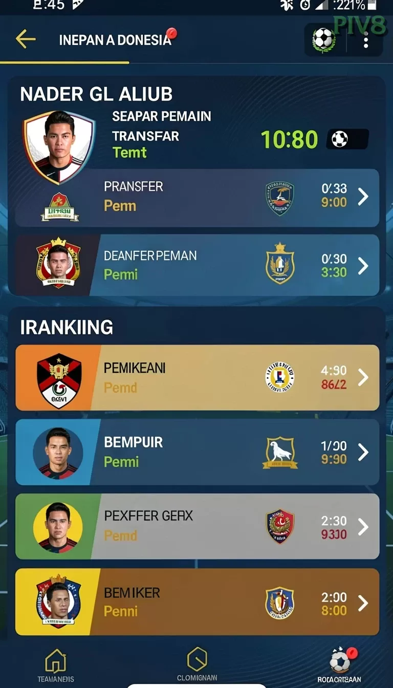 Pratinjau antarmuka piv8 — aplikasi APK resmi Android v2.5.6